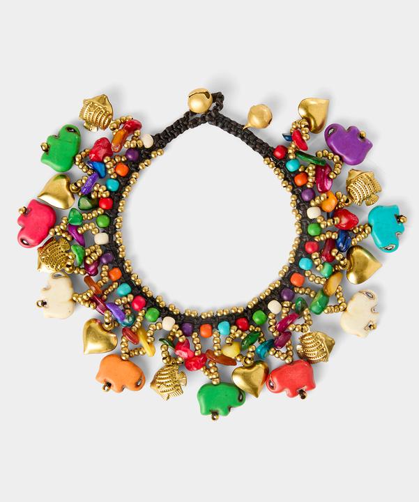 Produktbild Joe Browns Braided String Colourful Charm Bracelet (Messing, Polyester)