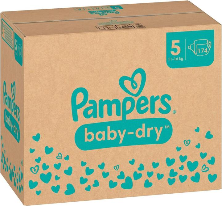Productafbeelding Pampers Baby-Dry (Gr. 5, Maandelijks pakket, 174 Stuk)