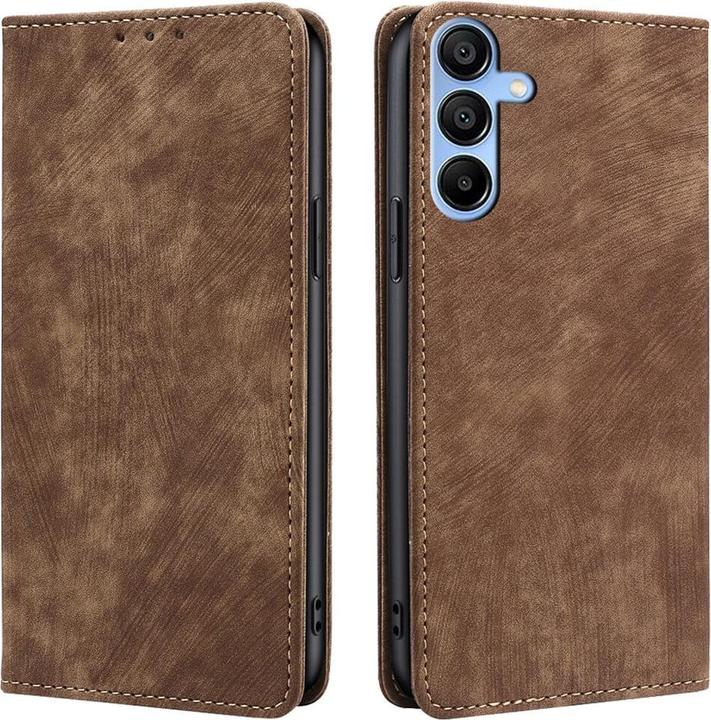 Cover-Discount Galaxy A15 - Hülle mit RFID Blocker braun (Samsung Galaxy A15)