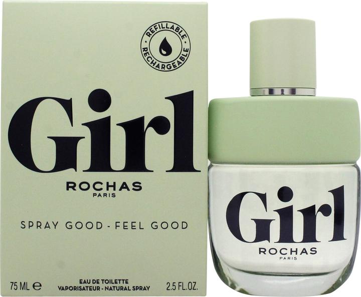 Actual product image Rochas Girl Eau De Toilette Spray 75ml Refillable (Eau de toilette, 75 ml)