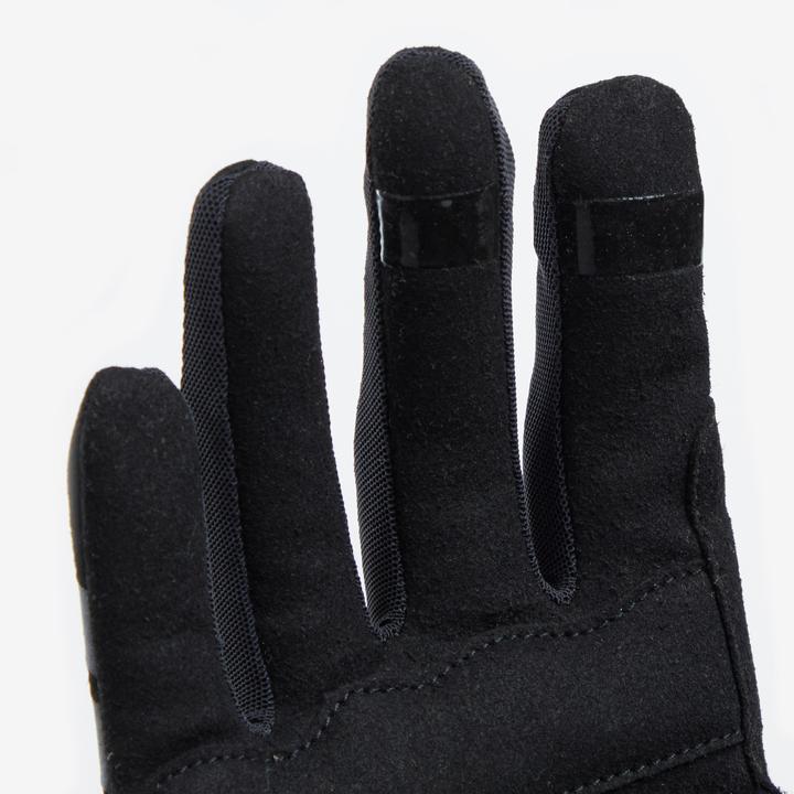 Actual product image Rockrider Kids cycling gloves long summer 8-14 years - black (10, 9)