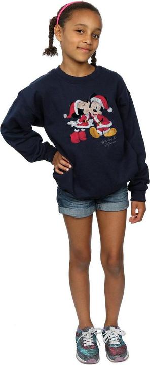 Produktbild Disney Mickey And Minnie Christmas Kiss Sweatshirt Mädchen (140, 146)