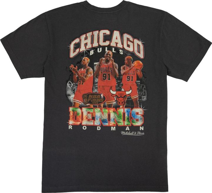 Actual product image Mitchell & Ness Shirt - BACKPRINT Dennis Rodman schwarz - XX (XXL)