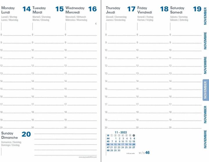 Produktbild Quo Vadis Agenda Geschäft® Arrakis (A6, 1 Woche / 2 Seiten)