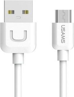 Image du produit Usams Câble U-Turn microUSB 1m bialywhite 2A MICUSBXD02 US-SJ098 (1 m, USB 2.0)