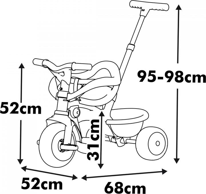 Image du produit Smoby Tricycle Be Fun Comfort