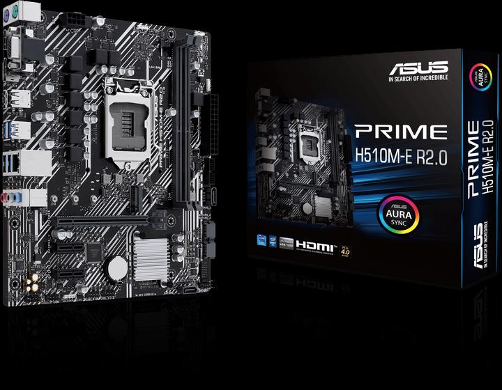 Productafbeelding ASUS PRIME H510M-E R2.0 (LGA 1200, Intel H510, mATX)