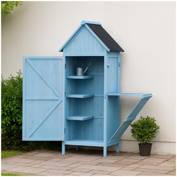 Produktbild HTI-Living Praktischer Gartenschrank mit Ablage Stauraum für alle Gartengeräte