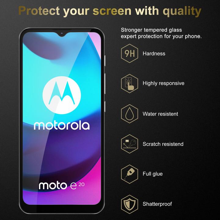 Immagine prodotto Cadorabo Pellicola di armatura (1 Pezzo/i, Motorola Moto E40, Motorola E30, Motorola Moto E20)