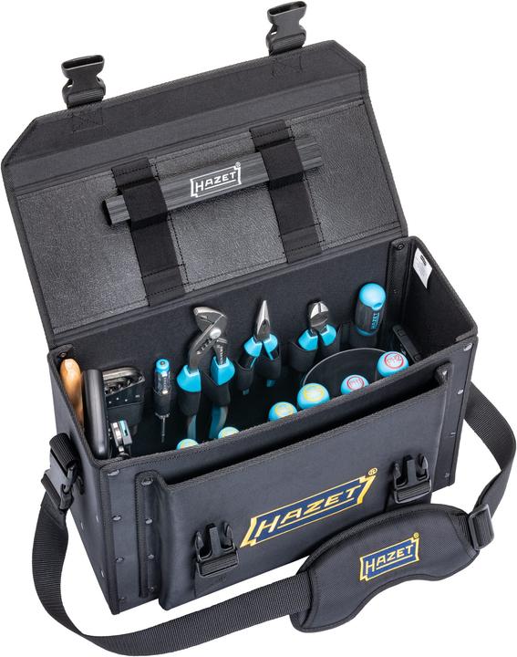 Immagine prodotto HAZET Werkzeugtasche ∙ klein ∙ mit 51 Profi-Werkzeugen 191T-1/51 ∙ 430 mm x 285 mm x 190 mm ∙ Numer… (51 pezzi)
