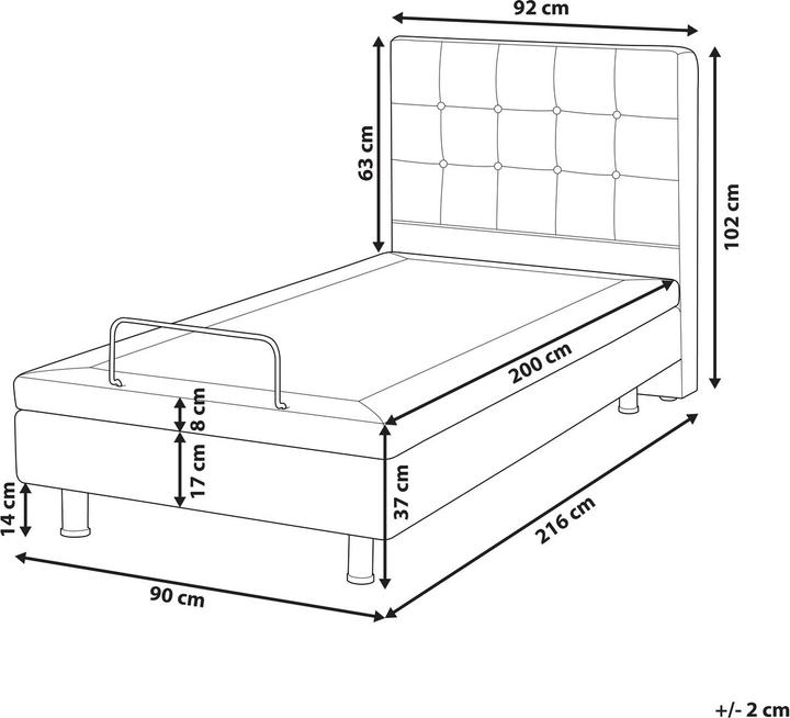 Actual product image Beliani Duke (90 x 200 cm)