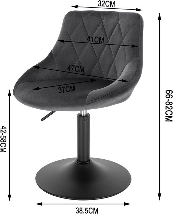 Actual product image Woltu Set of 2 bar stools