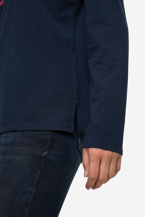 Immagine prodotto Laurasøn Langarm-Shirt, gestickter Schriftzug, Rundhals (M)