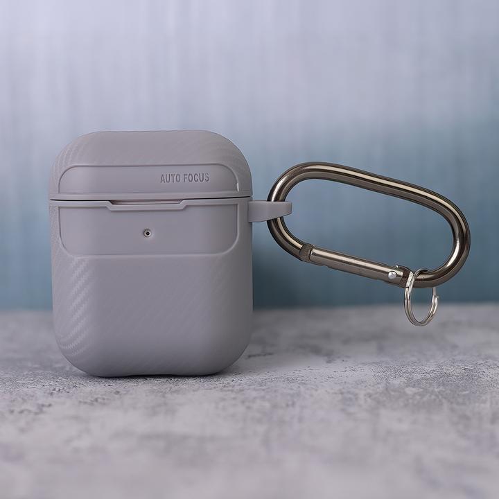 Produktbild OEM Carbonhülle für Airpods 4 / Airpods 4 mit ANC grau (Ladecase Hülle)