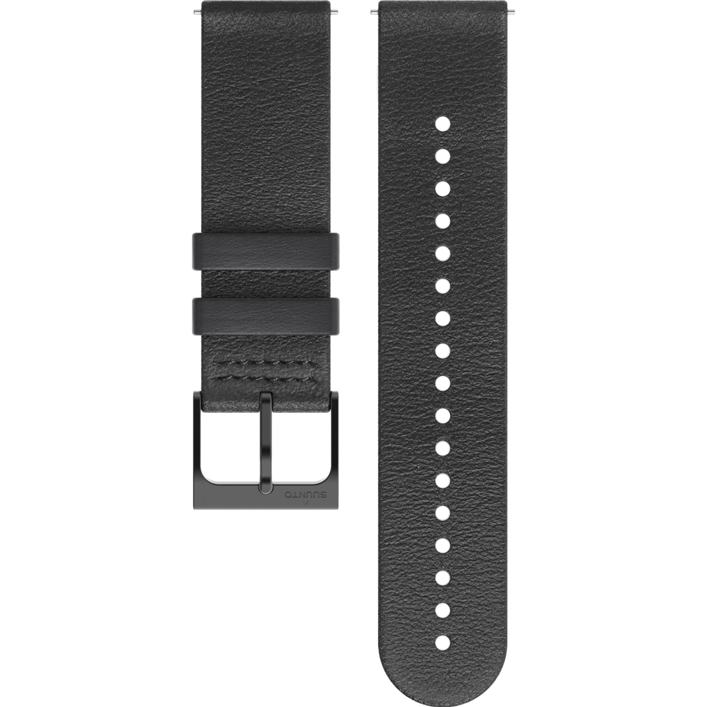 Suunto 22 URB6 LEATHER STRAP (22 mm, Leder, 9 Peak, 5 Peak), Uhrenarmband, Schwarz
