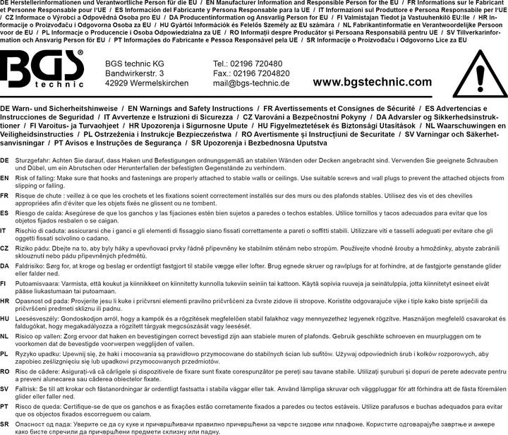 Produktbild BGS Werkzeughalter mit 18 Schlaufen 500 mm