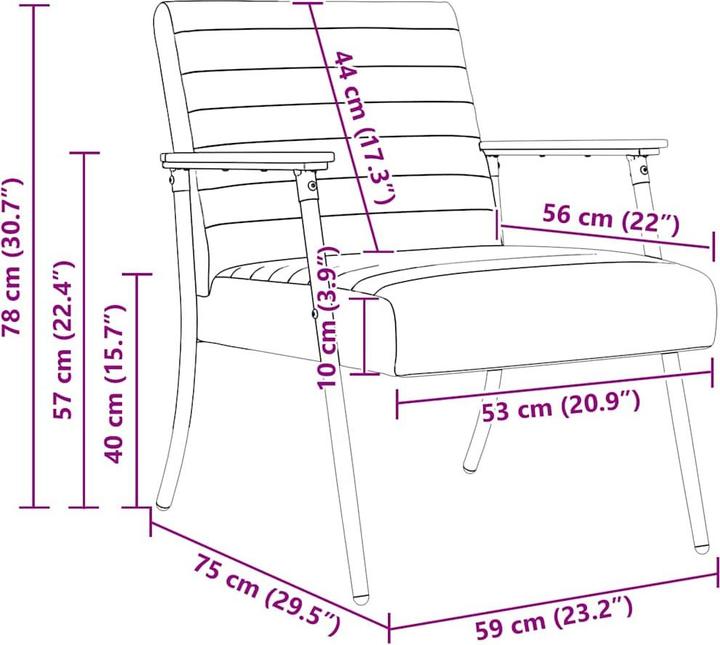 Image du produit vidaXL Moderner Sessel