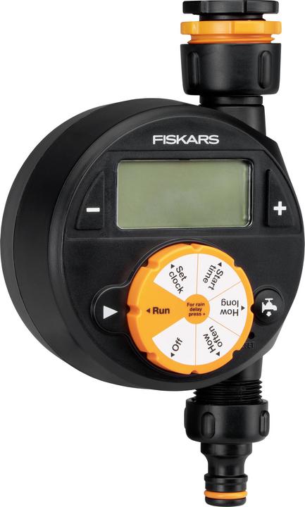 Produktbild Fiskars Zeitschaltuhr/Timer mit 1 Ausgang, Für alle gängigen Wasserhahngrössen, Leicht ablesbares LCD (Bewässerungscomputer)