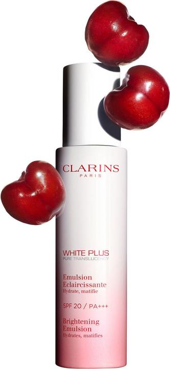 Actual product image Clarins White PLUS emulsion ECLAIRCISSANTE SPF20 75ml (75 ml, Face toner, SPF 20)