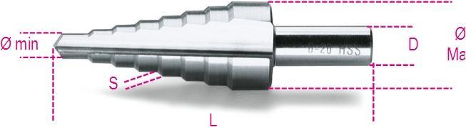 BETA 004250016 Treppenbohrer HSS 10 mm 85 mm (10 mm)