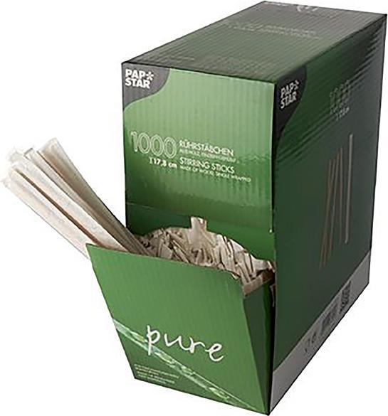 Produktbild Papstar Rührstäbchen "pure" m einzeln gehüllt (1000 x)