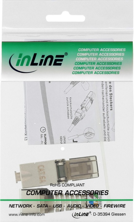 Immagine prodotto InLine Spina RJ45 Cat.8.1 2000MHz (Connettore del cavo di rete)