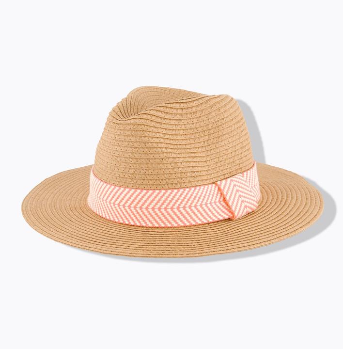 Actual product image Ulla Popken Straw hat, chevron band, wide brim