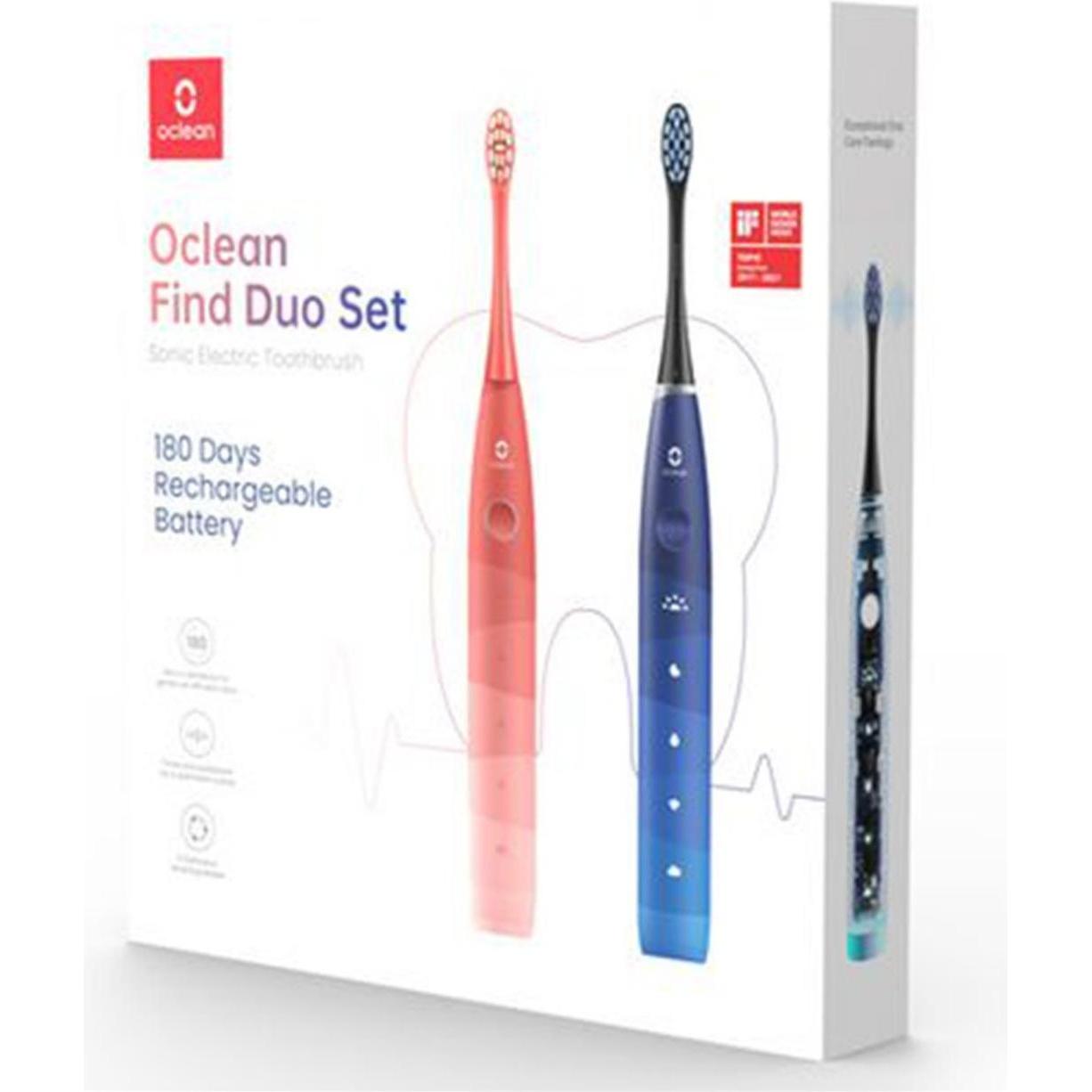 Thumbnail - Oclean, Elektrische Zahnbürste, Find Duo Set (Schallzahnbürste)