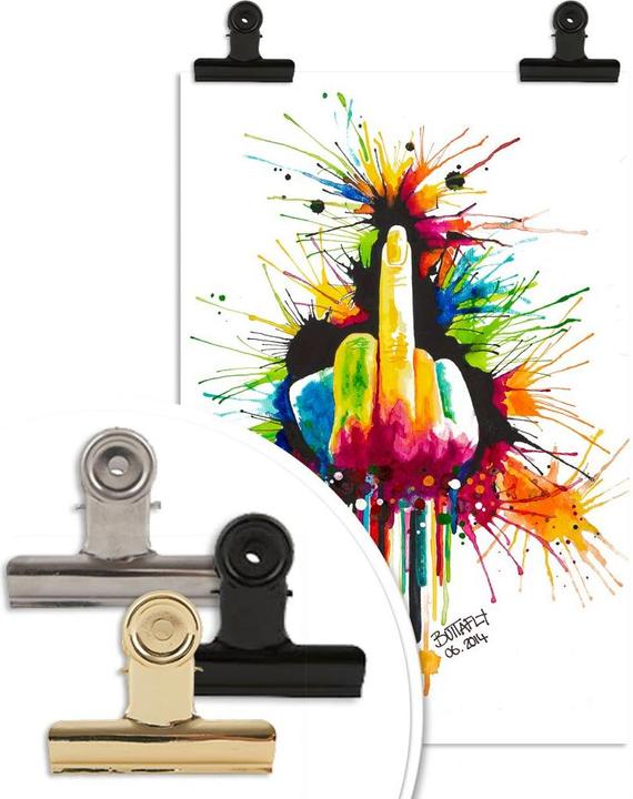 Actual product image Trenddeko Buttafly - Fuck the System (80 x 120 cm)