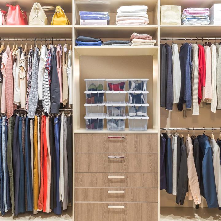 Actual product image Relaxdays 12er-Set Stapelbare Schuhboxen (12x)