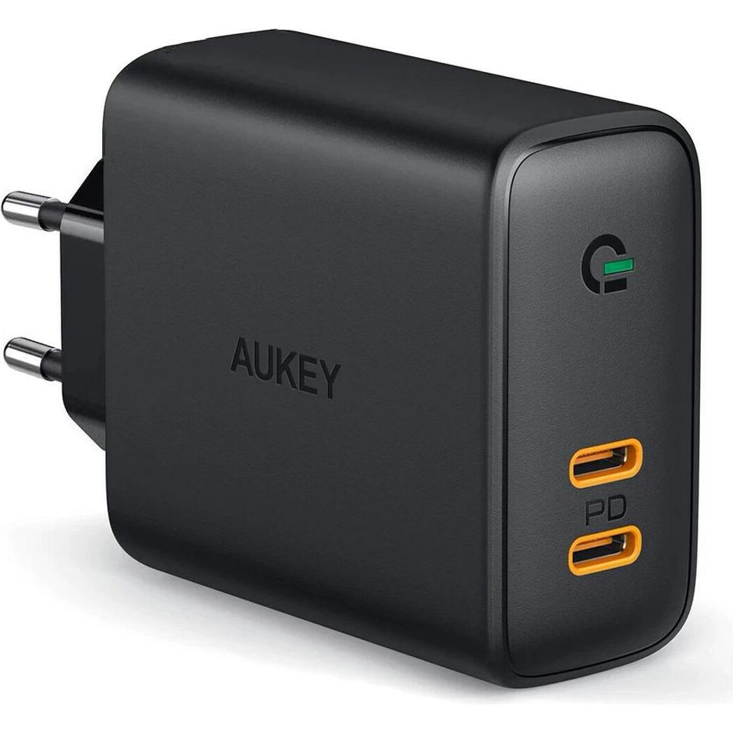 Aukey Caricabatterie PA-D2 (36 W), Caricatore USB, Nero