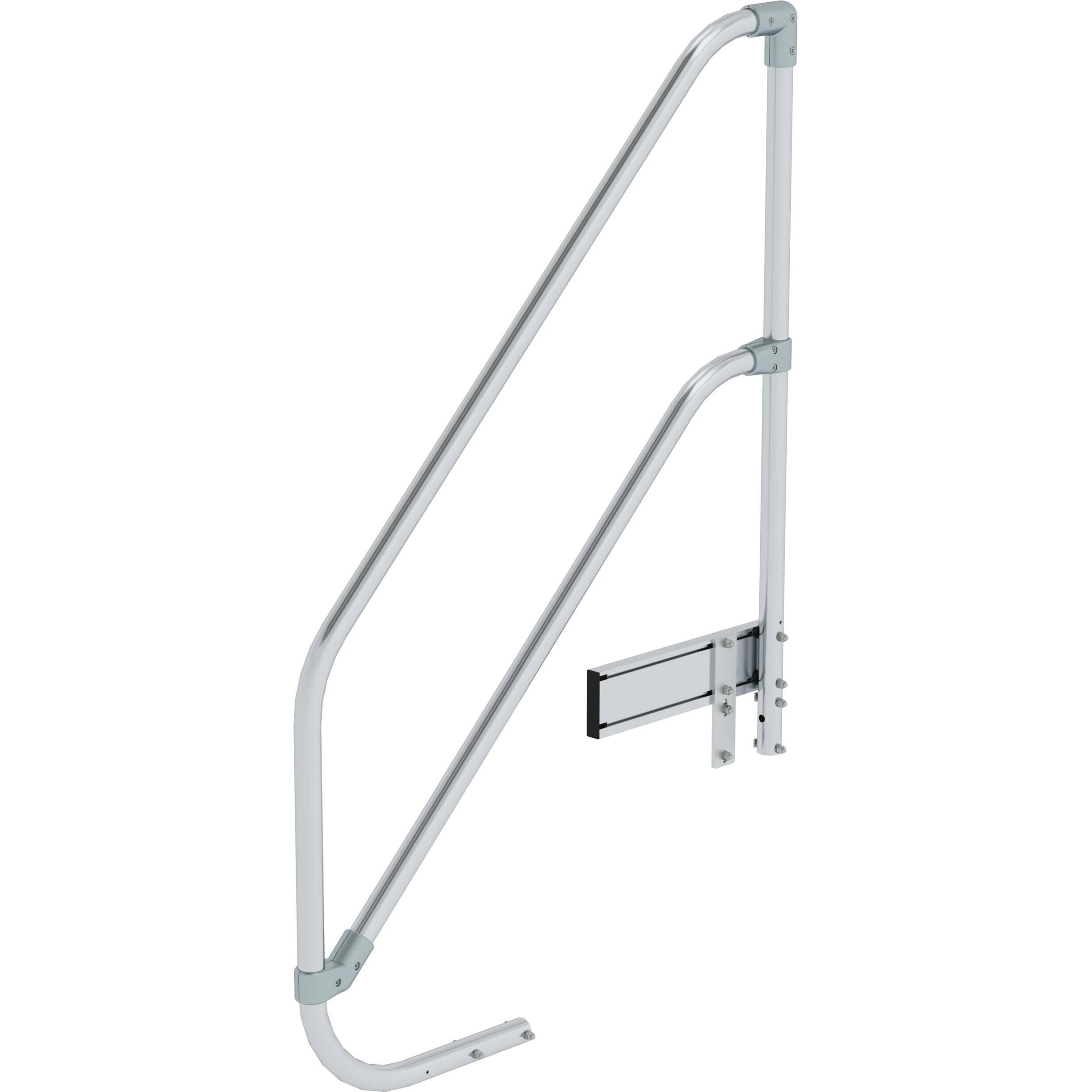 kaiserkraft, Scala a pioli, Ringhiera monofacciale per piattaforma da lavoro mobile monofacciale 4 gradini (174 cm)