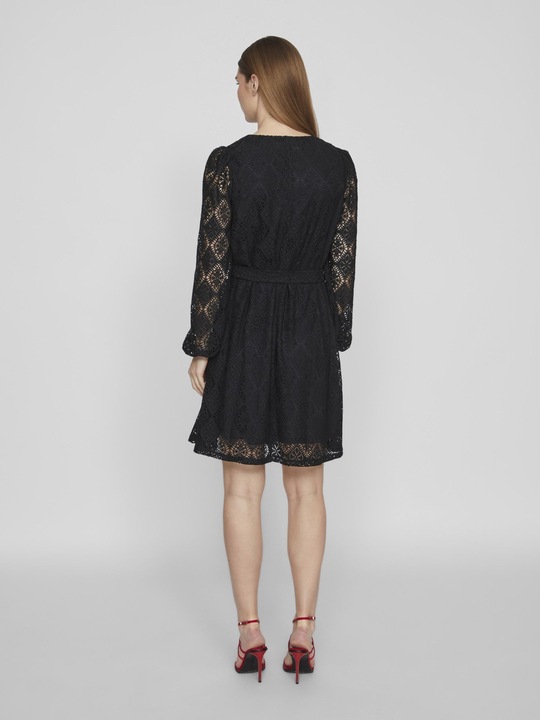 Produktbild Vila Tie Waist Kleid mit langen Ärmeln (S)