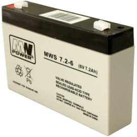 Mw Power MWS 7.2-6 USV-Batterie Plombierte Bleisäure (VRLA) 7,2 Ah, USV Zubehör