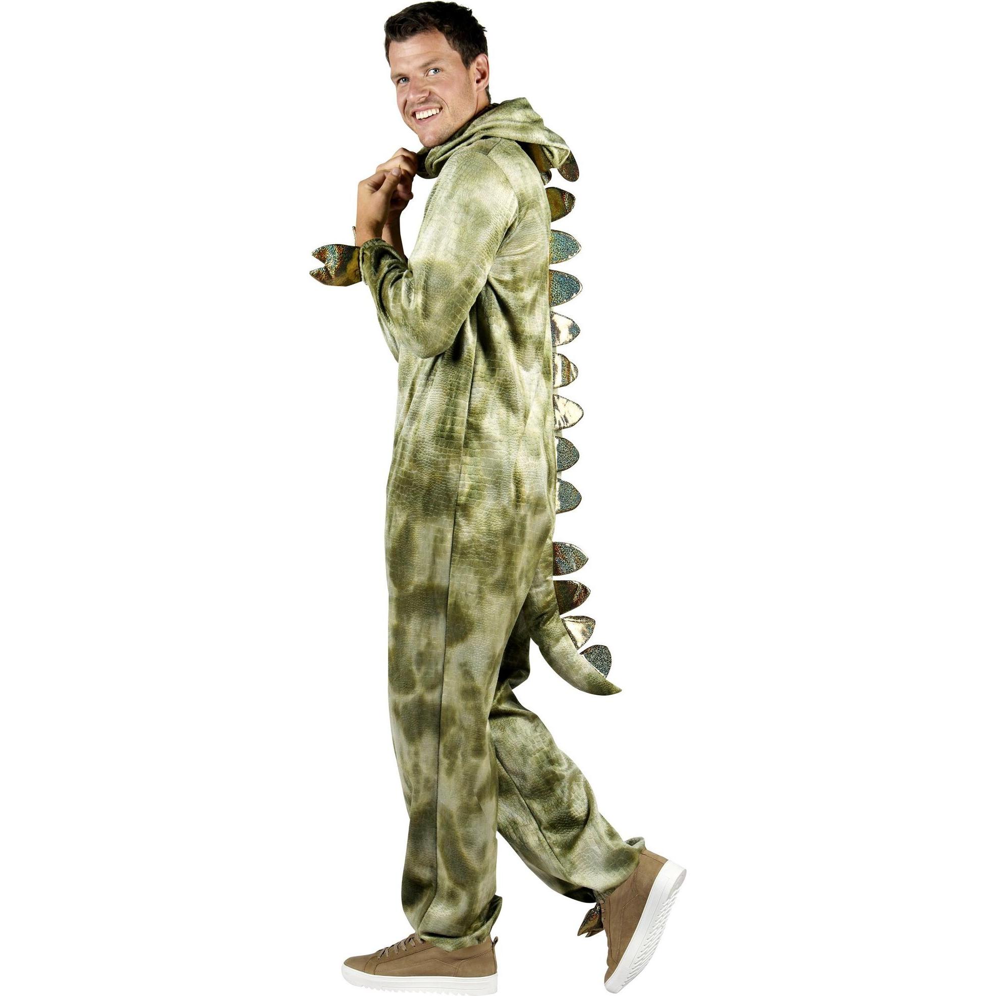 Thetru Dino Kostümoverall - Kostüm für Fasching Karneval (XL, XXL)