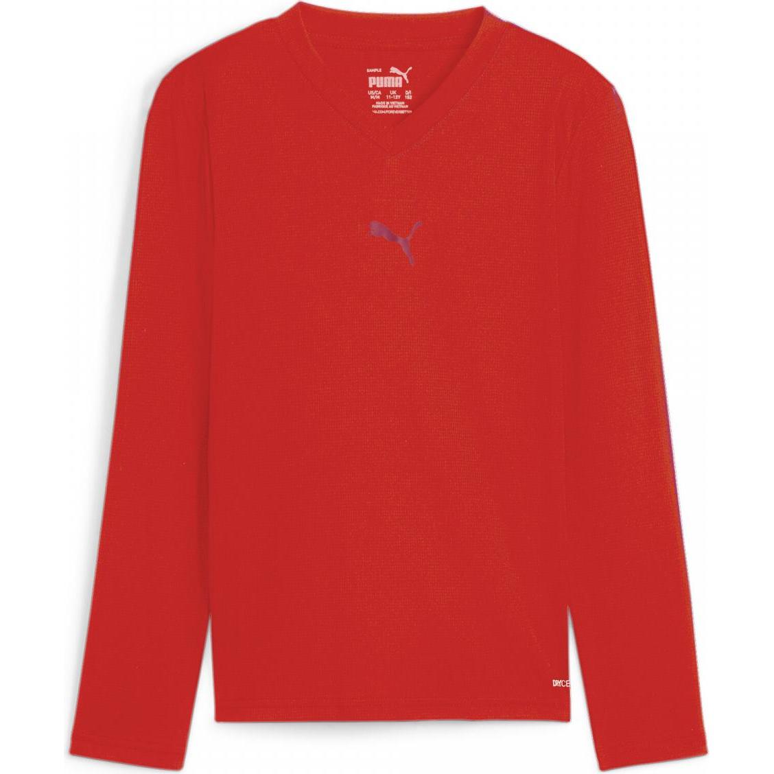 Thumbnail - Puma, Jungen, Sportshirt, teamGOAL Baselayer Tee LS Jr. (128), Weiss, 128