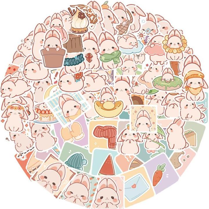 Actual product image JTI Stickers - cute animals - 50 pcs