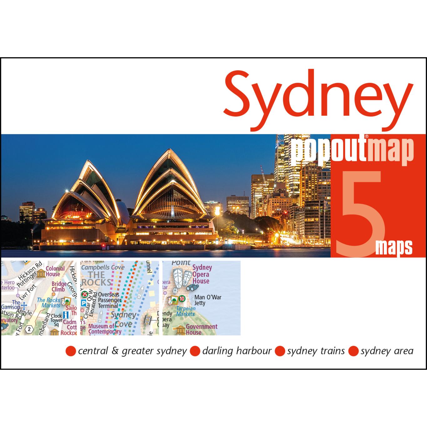 Sydney PopOut Map, Landkarte