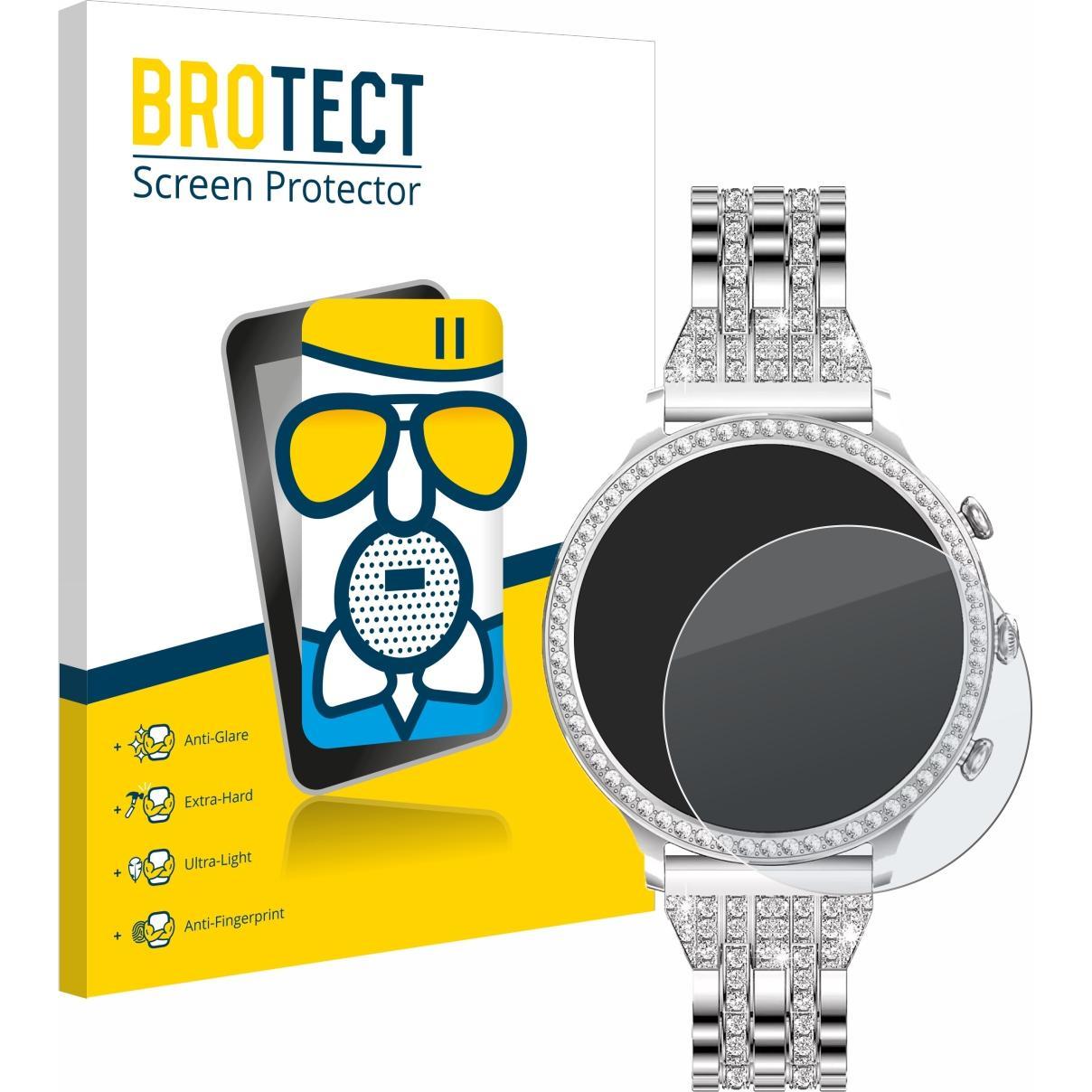 BROTECT Schutzglas Schutzfolie Displayschutz Display Schutz Glas Folie matt, Smartwatch Schutzfolie, Grau