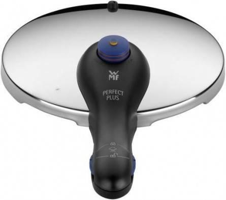 Produktbild WMF Schnellkochtopf 6,5l Dampfkochtopf Perfect Plus Induktion Edelstahl 18/10 (22 cm, Dampfkochtopf, Edelstahl)