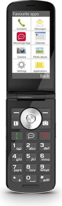Produktbild Emporia Touchsmart.2 New Edition, 4G-Seniorentelefon mit WhatsApp-Taste, Notrufknopf, Klappdesign, Ladedock (3.25", 8 Mpx)