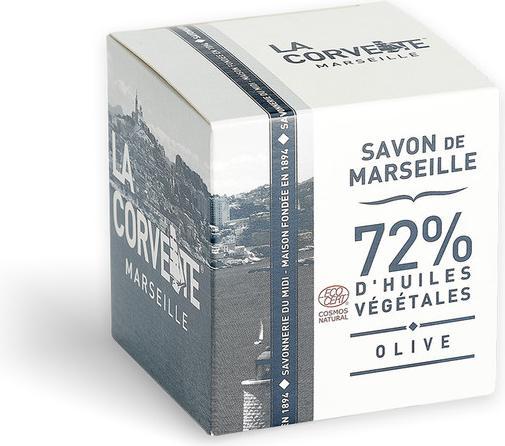 Actual product image La Corvette savon de Marseille olive cube solid (Hard soap, 500 g)