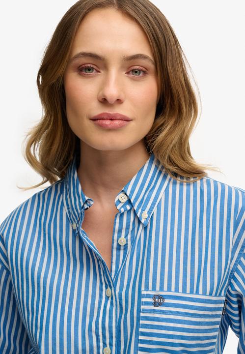 Immagine prodotto Superdry Camicia da donna in popeline a maniche lunghe (XXS)