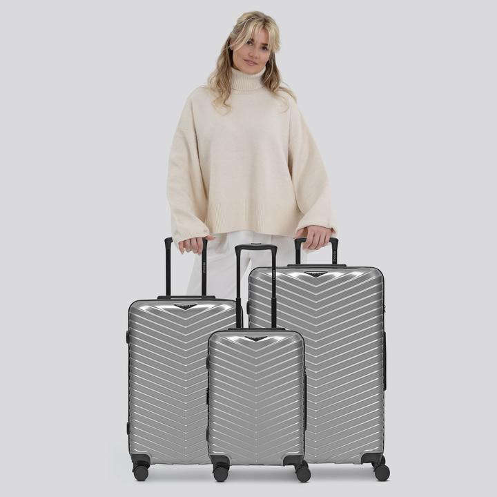 Immagine prodotto Redolz Essentials 18 4 Rollen Kofferset 3-teilig mit Dehnfalte (226 l)