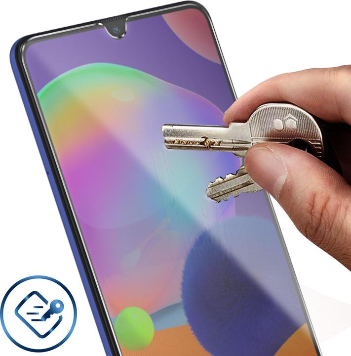 Actual product image Avizar Crystal clear film, glass screen protector (2 Piece, Samsung Galaxy A31)