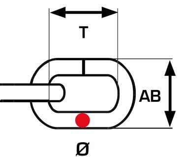 Produktbild Pösamo Schweisskette Psamo 3 mm Stahl galvanisch verzinkt, Form A, kurzgliedrig Meterware (0.25 m)