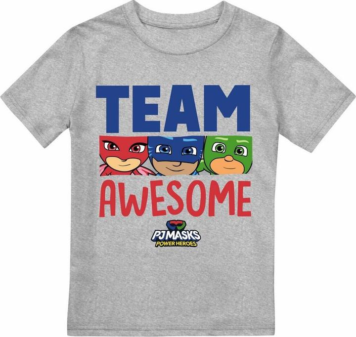 Actual product image PJ Masks Boys Team Awesome Heather T-Shirt (104)