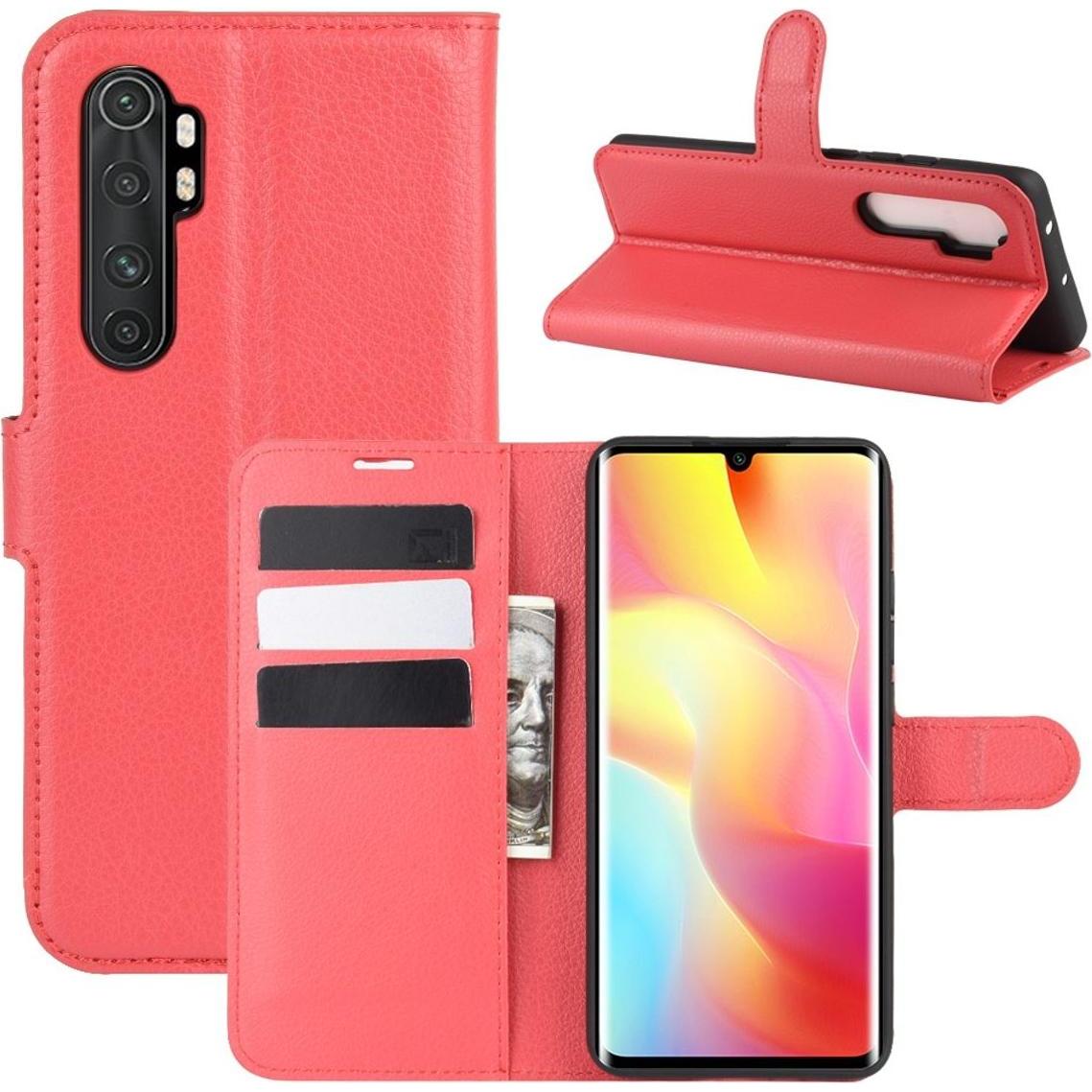 König Design Hülle Handy Schutz für Xiaomi Mi Note 10 Lite Case Cover Tasche Etui Bumper Rot (Xiaomi Mi Note 10 Lite), S...
