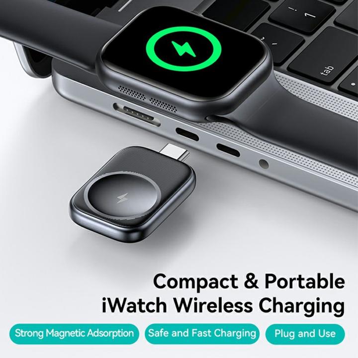 Actual product image Usams CD247 Watch Wireless Charger - Tarnish (2.50 W)
