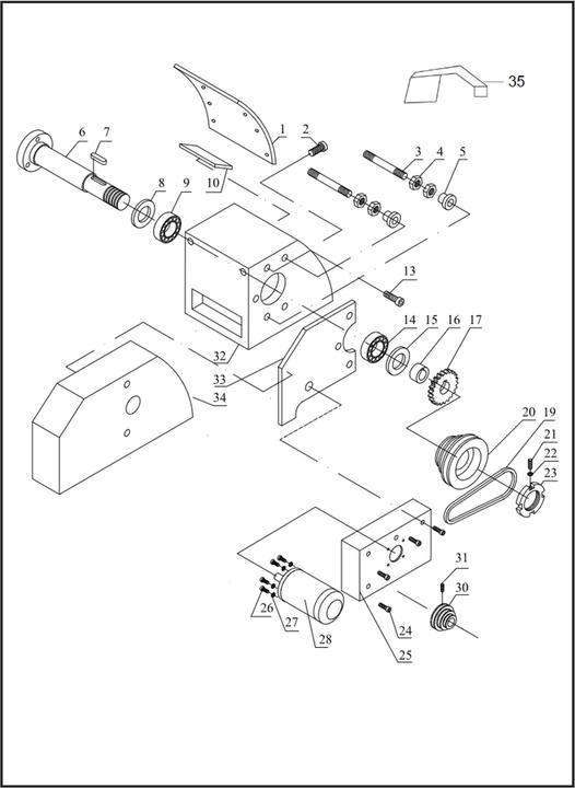 Actual product image Proton Metal lathe MDB-280VM